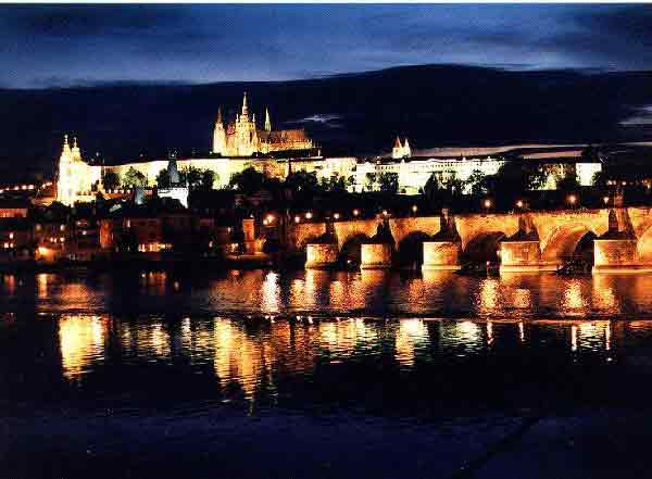 [Prague at night]